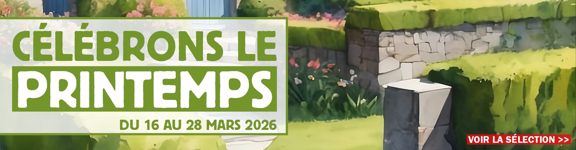 Du 16 au  28 mars, les essentiels du jardin à prix promo